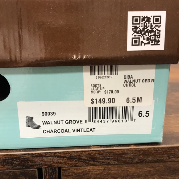 Diba Walnut Grove Charcoal Ankle Boot - Picture 10 of 10